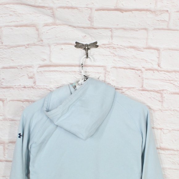 Under Armour Blue Polyester Blend Pullover Hooded Sweatshirt Size XXL - Picture 5 of 8